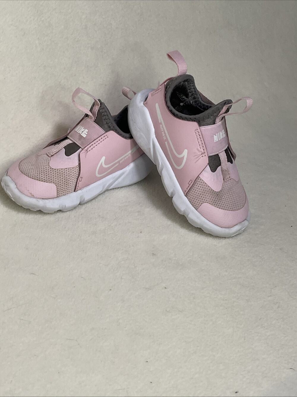 Kids' Nike Flex Runner 2 DJ6039-600 Girls Pink Foam/Grey Toddler Shoe Size 6c